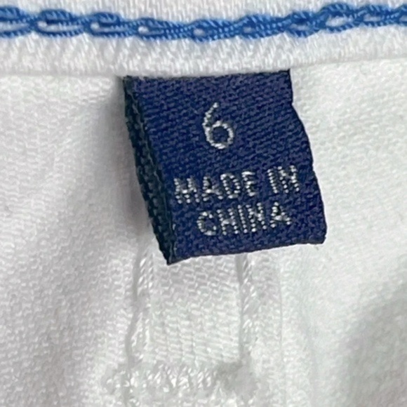 NYDJ White Ankle Embroidered Women’s Jeans Lift & Tuck Technology Size 6 - Picture 7 of 13